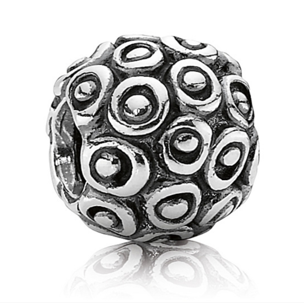 Pandora Retired Sterling Silver Celebration Designer Charm - 790866